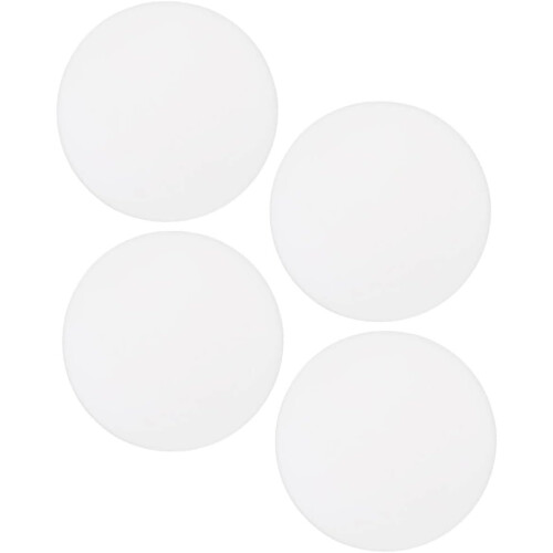 Conjunto de parachoques da alça da porta de silicone redonda de 4pcs, almofadas de almofada do protetor da parede autoadesivas