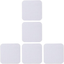 5 Stück Blanko-Sublimationsmagnete für den Kühlschrank, weiße Perlmuttfolie, magnetisch
