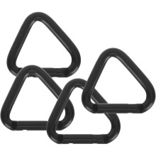 Ensemble de 4 petits mousquetons triangulaires pour l'escalade, boucles de suspension métalliques, clips de verrouillage