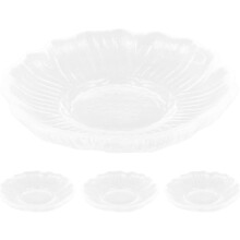 4er-Set Teebeutelhalter, Snackschalen, rundes Glas, multifunktional, leicht zu reinigen, traditionelle Ästhetik