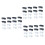 48pcs Self-Adhesive Caster Wheels for Storage Box Trash Can Pulley Sticky Case Wheels 1