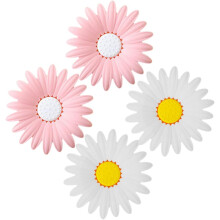 4er-Set Seifenablagen in Blumenform, Silikon-Seifenablagen, doppellagig, platzsparend und organisiert