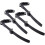 4Pcs Black Nylon Roller Skate Straps with Buckle Replacement for Inline Skates and Snowboard Bindings 1