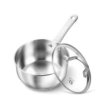 Stainless Steel Saucepan with Lid 1QT 2QT 3QT Set