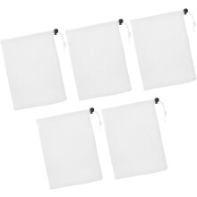 5 stuks kleine opbergtasjes met trekkoord, netzakjes, polyester organizer tasjes