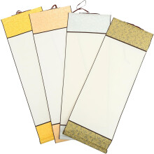 4pcs Chinese Calligraphy Set Blank Calligraphy Paper Scrolls for Painting and Drawing