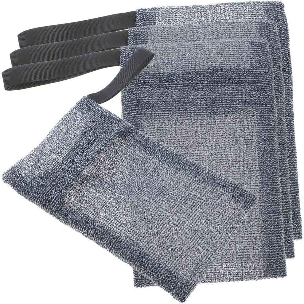 Hkhbjs 4Pcs Soap Pouches Exfoliating Soap Scrubber Bags And Shampoo Bars For Shower And Bathroom Use