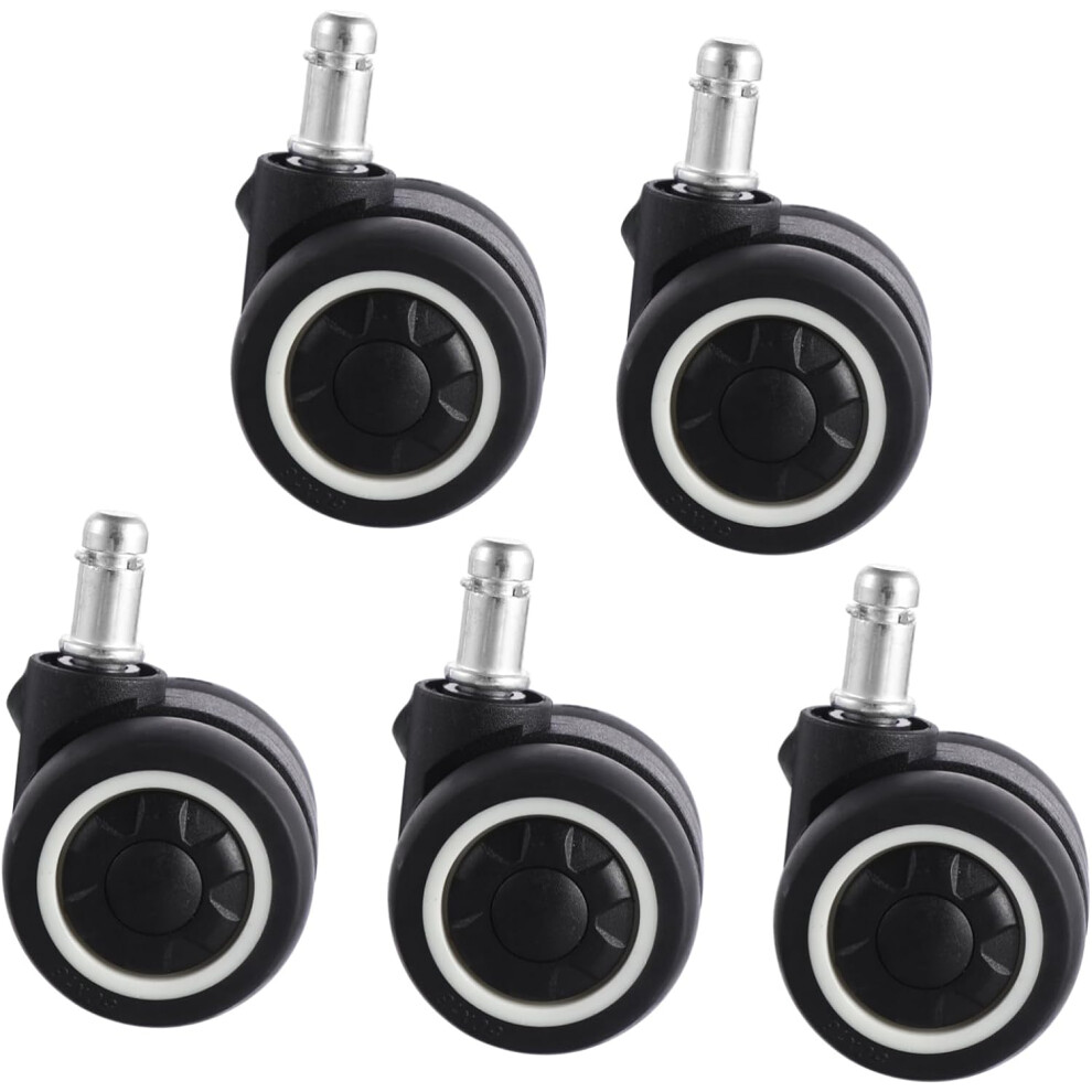 5Pcs Swivel Caster Wheels For Furniture Tpr Material No Noise For Home Office Furniture And Computer Chair Wheels 5455468169533