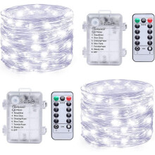 Vánoční světýlka měděný drát 1,6 m 50 LED diod 2 balení