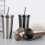 Bicchiere termico in acciaio inox con coperchio antigoccia e cannuccia 1