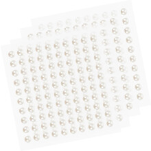 4 Bögen selbstklebende Perlenaufkleber, 6 mm, zum Aufkleben, für Gesichtsdekoration, Bastelarbeiten
