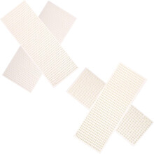 4 fogli di adesivi per capelli con perle, perle decorative autoadesive in plastica