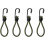 Ensemble de 4 boucles et crochets pour corde de tente élastique 1