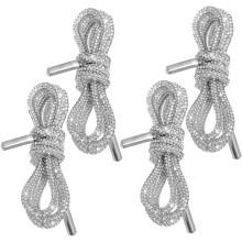 4 Stück Strass-Schnürsenkel, funkelnde Kordelzüge für Hoodies, Jogginghosen und Taschen