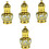 4pcs Essential Oil Roller Bottle Empty Perfume Bottles for Oils Refillable for Fragrances Assorted Style 1