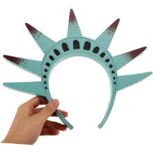 2pcs Estátua da Liberdade coroa de fita para adultos confortável ajuste acessório de traje