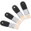 Set di 4 pennelli piatti con setole di nylon e manico in legno per acquerello e tempera. 1