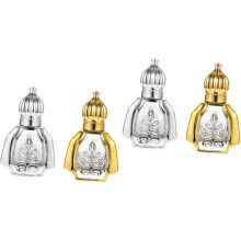 4pcs Mini Perfume Roller Bottle Glass Bottles for Travel Refillable Essential Oil Glass Balls for Cosmetic Storage