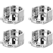Soporte para barra de armario que protege la pared y los azulejos, aleación de zinc, 4 piezas.
