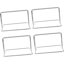 Lot de 4 supports de séparation multifonctions en acier inoxydable pour bureau (sans base)