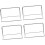 Lot de 4 supports de séparation multifonctions en acier inoxydable pour bureau (sans base) 1