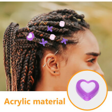 4 Beutel afrikanische Perücken-Dekorationsperlen Acryl-Zöpfe Haarperlen für Mädchen Mädchen Accessoires