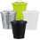 4Pcs Mini Desktop Trash Cans with Lids, Small Metal Waste Baskets for Office 1