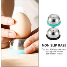 2pcs Egg Punchers Kitchen Supplies 304 Stainless Steel Non-Slip Base Workmanship Lightweight Kitchen Accessories