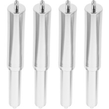 Lot de 4 tiges de ressort de rechange pour porte-papier toilette rétractable, porte-rouleau chromé