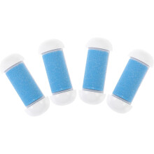 4 stuks vervangende rollerkoppen voor voetverzorging, huidverzorging, verwijdering van dode huidcellen, exfoliatie, hielvijl, nagriemverwijderaar.
