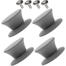 Bouton de couvercle en silicone avec forme (4 pièces), poignées de rechange résistantes à la chaleur et faciles à manipuler.