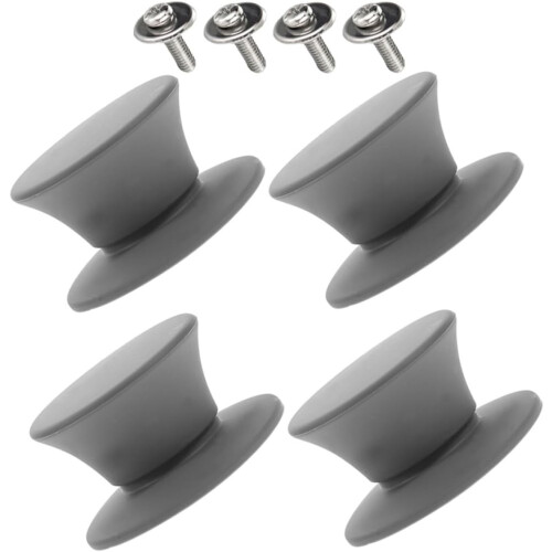 Silicone Pot Lid Knob with Shape 4pcs Replacement Handles Heat-resistant and Labor-saving