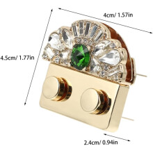 2 ks zámků na přezku ze slitiny zinku a tašky, push-lock uzávěr pro kabelku, DIY příslušenství kompatibilní