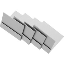 4pcs Metal Table Card Holders Silver L-Shaped Vertical Sign Holder Clips for Paper Display