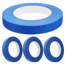 4 Rollen blaues Kfz-Abklebeband aus Krepppapier mit geringer Klebkraft für Fahrzeugkanten und Zierleisten