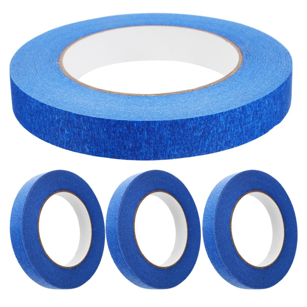 4 Rolls Blue Automotive Masking Tape Low Tack Crepe Paper For Car Edges And Trim 5455468330926