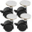 4pcs Small Adhesive Wheels Mini Sticky Pulley Casters Rotation for Table Trash Can 1