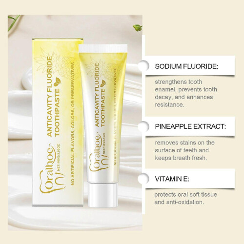 Pineapple-flavored toothpaste Gentle Fresh Fruit Scent Cleansing Toothpaste Brightening Daily Care Toothpaste 2