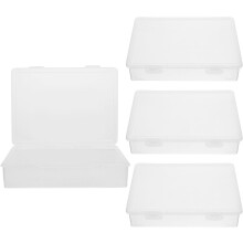 4 kleine Aufbewahrungsboxen aus Kunststoff zur Aufbewahrung von Schmuck