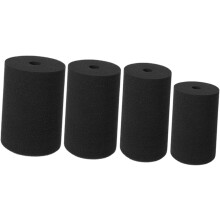 4er-Set schwarze Zylinderschwämme für Becherwender, Ersatzschwämme für Becherwender