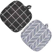 4-teiliges Tischset aus Baumwoll-Leinen-Mischgewebe, hitzebeständig, knitterarm, für Zuhause