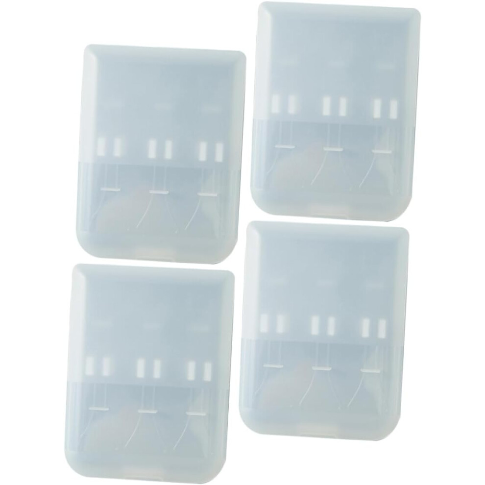 Hkhbjs Toothbrush Heads Storage Container 4Pcs Compact Brush Head Boxes