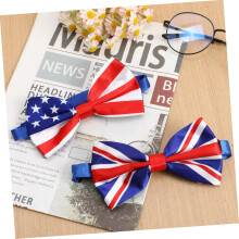 stuks patriottische herenstrikdas met Amerikaanse en Britse print, gemaakt van polyester.