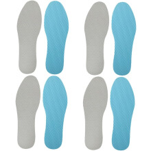 Lot de 4 paires de semelles respirantes pour chaussures de randonnée et de course à pied, pour femmes et hommes, avec espace pour les orteils large.