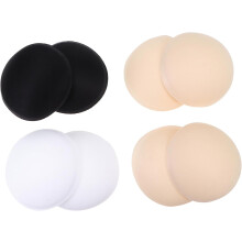 4 pares de almohadillas absorbentes de sudor para el pecho, ideales para uso deportivo, en colores cómodos.