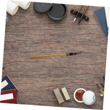 Canetas de mergulho de bambu 2pcs para Nibs planos de caligrafia tibetana, canetas de mergulho de tinta de bambu artesanais