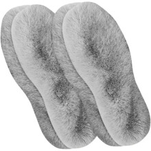 4 paia di solette interne calde e soffici per stivali e pantofole invernali, solette unisex per scarpe e solette da donna.