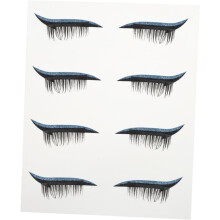 4 Paar Eyeliner-Aufkleber, künstliche Wimpern, glänzende Wimpernaufkleber für Make-up-Werkzeuge