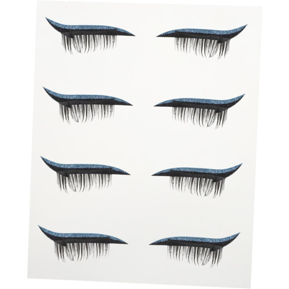 Hkhbjs 4Pairs Eyeliner Sticker False Eyelashes Shiny Lash Decals For Makeup Tools