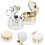 2pcs Empty Loose Powder Makeup Container Puff and Mirror Portable Refillable Powder Case 8
